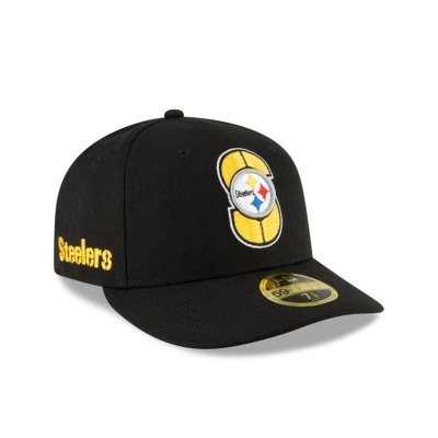 Pittsburgh Steelers Gorra | New Era NFL Logo Mix Low Profile 59fifty Fitted Cap Mexico - Negros